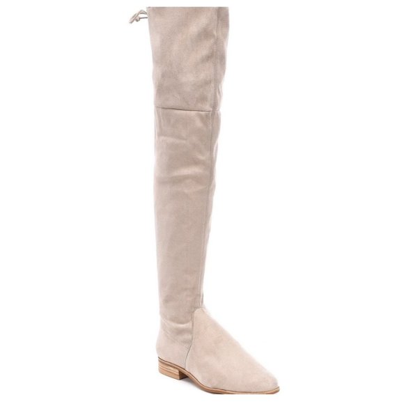 Gianni Bini Womens Fremaux Over the Knee Boots Taupe Tan Microsuede OTK size 6 - Picture 3 of 13